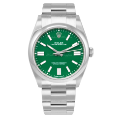 124300 | Rolex Oyster Perpetual Green Dial 41 mm watch. Buy Online