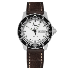 104.012 X115 | Sinn 104 St Sa I W Instrument Pilot Classic White Dial Brown Leather 41mm watch. Buy Online
