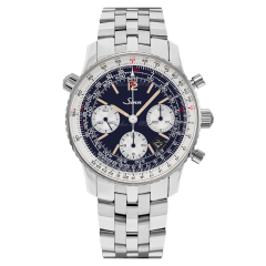903.045 X75 | Sinn 903 St B E Instrument Chronographs Navigation Dark Blue Dial Steel Bracelet 41mm watch. Buy Online