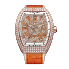 V 41 CH D CD (OR) 5N DM OR | Franck Muller Vanguard Crazy Hours Diamonds 41 x 49.95 mm watch | Buy Now