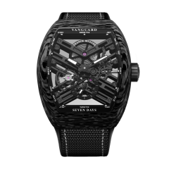 V 41 S6 SQT CARBONE NR (NR) CARB BLK BLK | Franck Muller Vanguard Carbon Seven Days 41 x 49.95 mm watch | Buy Now 