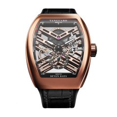 V 41 S6 SQT (NR) 5N SK BLK | Franck Muller Vanguard Seven Days Skeleton 41 x 49.95 mm watch | Buy Now