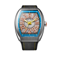 V 45 CH BR (BL) TT LGR BLK | Franck Muller Vanguard Crazy Hours 44 x 53.7 mm watch | Buy Now