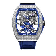 Franck Muller Vanguard Yachting Gravity Diamonds 44 x 53.7 mm V 45 T GR CS SQT YACHT D NBR CD (BL) AC SK BL