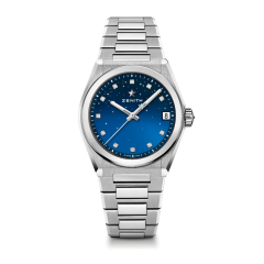 03.9200.670/01.MI001| Zenith Defy Midnight Automatic Steel 36 mm watch

