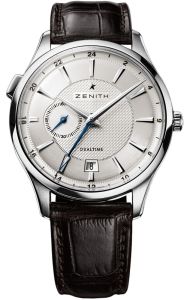 03.2130.682/02.C498 | Zenith Elite Dual Time 40 mm watch. Buy online.