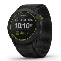 Garmin Enduro Carbon Gray DLC Titanium Black UltraFit Nylon Strap 010-02408-01