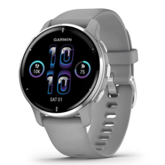 010-02496-10 | Garmin Venu 2 Plus Powder Grey 43.6 mm watch | Buy Now