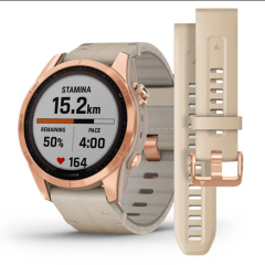 Garmin Fenix 7S Sapphire Solar Edition Rose Gold Titanium 42 mm 010-02539-35