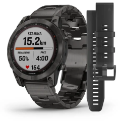 Garmin Fenix 7 Sapphire Solar Edition Carbon Grey DLC Titanium 47 mm 010-02540-39