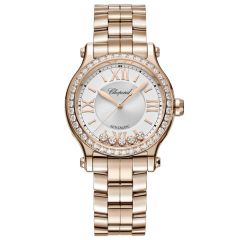 275378-5004 | Chopard Happy Sport Rose Gold Diamonds Automatic 33 mm watch. Buy Online