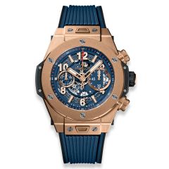 411.OX.5189.RX | New Hublot Big Bang Unico King Gold Blue 45mm watch. Buy Online