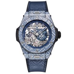 414.YL.5179.VR.SHF18 | Hublot Big Bang Meca-10 Shepard Fairey Blue Limited Edition 45mm watch. Buy Online