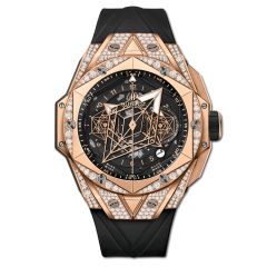 418.OX.1108.RX.1604.MXM20 | Hublot Big Bang Sang Bleu II King Gold Pave 45mm watch. Buy Online