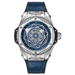 Hublot Big Bang One Click Sang Bleu Steel Blue Diamonds 39 mm 465.SS.7179.VR.1204.MXM19