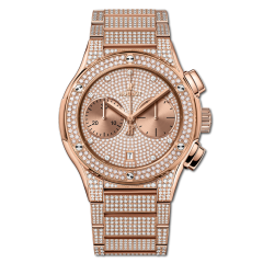 Hublot Classic Fusion King Gold Full Pave 45mm 520.OX.9010.OX.3704