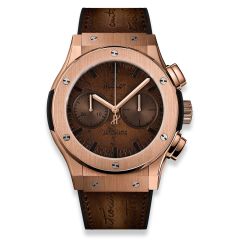 521.OX.0500.VR.BER17 | Hublot Classic Fusion Chronograph Berluti Scritto King Gold 45 mm watch. Buy Online