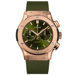 Hublot Classic Fusion Chronograph King Gold Green 45 mm 521.OX.8980.RX