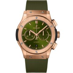 Hublot Classic Fusion Chronograph King Gold Green 42 mm 541.OX.8980.RX