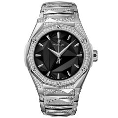 Hublot Classic Fusion Orlinski Bracelet Titanium Alternative Pave 40 mm 550.NS.1800.NS.3804.ORL22