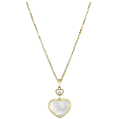 797482-0301 | Buy Online Chopard Happy Hearts Yellow Gold Mother-of-Pearl Diamond Pendant