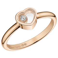 82A086-5006 | Buy Online Chopard My Happy Hearts Rose Gold Diamond Ring Size 49