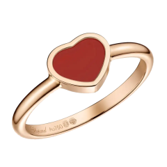 Chopard My Happy Heart Rose Gold Carnelian Ring 82A086-5811