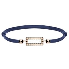 95009-0237 | Chopard Ice Cube Belt Navy Blue Box Calfskin Leather