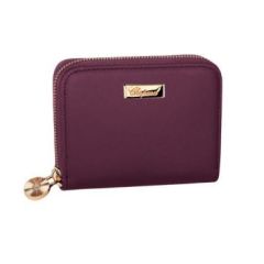 95015-0398 | Chopard Happy Mini Wallet Cerise Caviare Printed Calfskin Leather