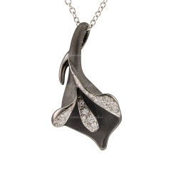 Annamaria Cammilli Precious Calla Black Gold Pendant