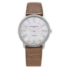 10222 | Baume & Mercier Classima Diamond-set Steel 36.5mm watch. Buy Online