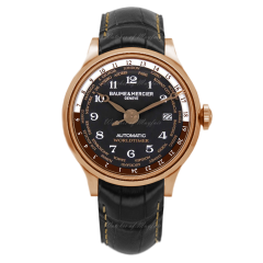 10136 | Baume & Mercier Capeland 18K Red Gold 44mm watch. Buy Online