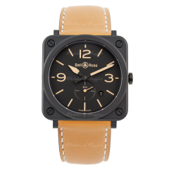 BRS-HERI-CEM/SCA | Bell & Ross BR S Quartz Heritage Ceramic 39 mm watch | Buy Online