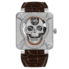 Bell & Ross Br 01 Laughing Skull Full Diamond BR01-SKULL-SK-FLD