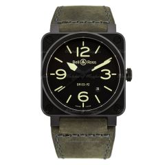 BR0392-BL3-CE/SCA | Bell & Ross Br 03-92 Nightlum 42 mm watch. Buy Now