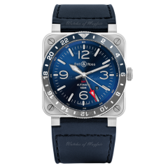 Bell & Ross BR 03-93 GMT Blue Automatic 42 mm BR0393-BLU-ST/SCA