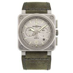 BR0394-GR-ST/SCA | Bell & Ross Br 03-94 Horolum 42 mm watch. Buy Now