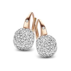 23O54RWDIA |Buy BIGLI Mini Sweety White and Rose Gold Diamond Earrings