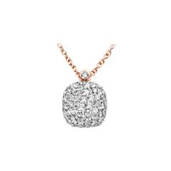 23H40RWDIA/45 | BIGLI Mini Sweety White and Rose Gold Diamond Pendant