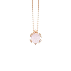 Boucheron Animaux Collection Rose Gold Quartz Diamond Pendant JPN00485