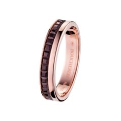 Boucheron Quatre Pink Gold and Brown PVD Ring JAL00175