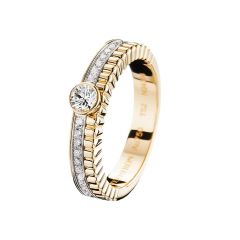 Boucheron Quatre White and Yellow Gold Diamond Ring JSL00084