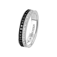 Boucheron Quatre White Gold and Black PVD Diamond Ring JAL00227