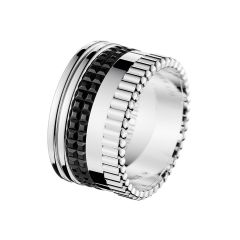 Boucheron Quatre White Gold Black PVD Ring JRG01789