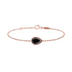 Boucheron Serpent Boheme Pink Gold Onyx Bracelet JBT00642M