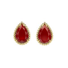 Boucheron Serpent Bohème Couleur Yellow Gold Carnelian Earrings JCO01366