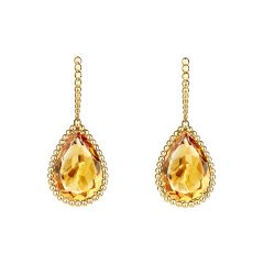 Boucheron Serpent Bohème Couleur Yellow Gold Citrine Earrings JCO01261