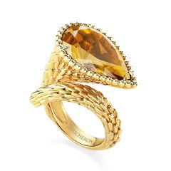 Boucheron Serpent Boheme Couleur Yellow Gold Citrine Ring JRG02745