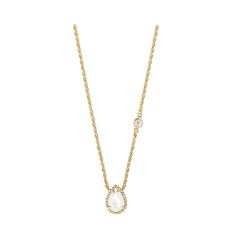 Boucheron Serpent Boheme Couleur Yellow Gold Diamond Pearl Pendant JPN00626