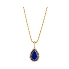 Boucheron Serpent Bohème Couleur Yellow Gold Lapis Lazuli Pendant JPN00575